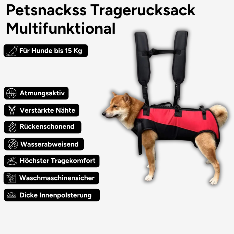 Hunde Tragerucksack Multifunktional - bis 15 Kg