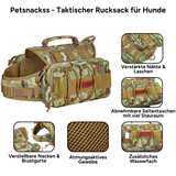 Taktischer Rucksack für Hunde